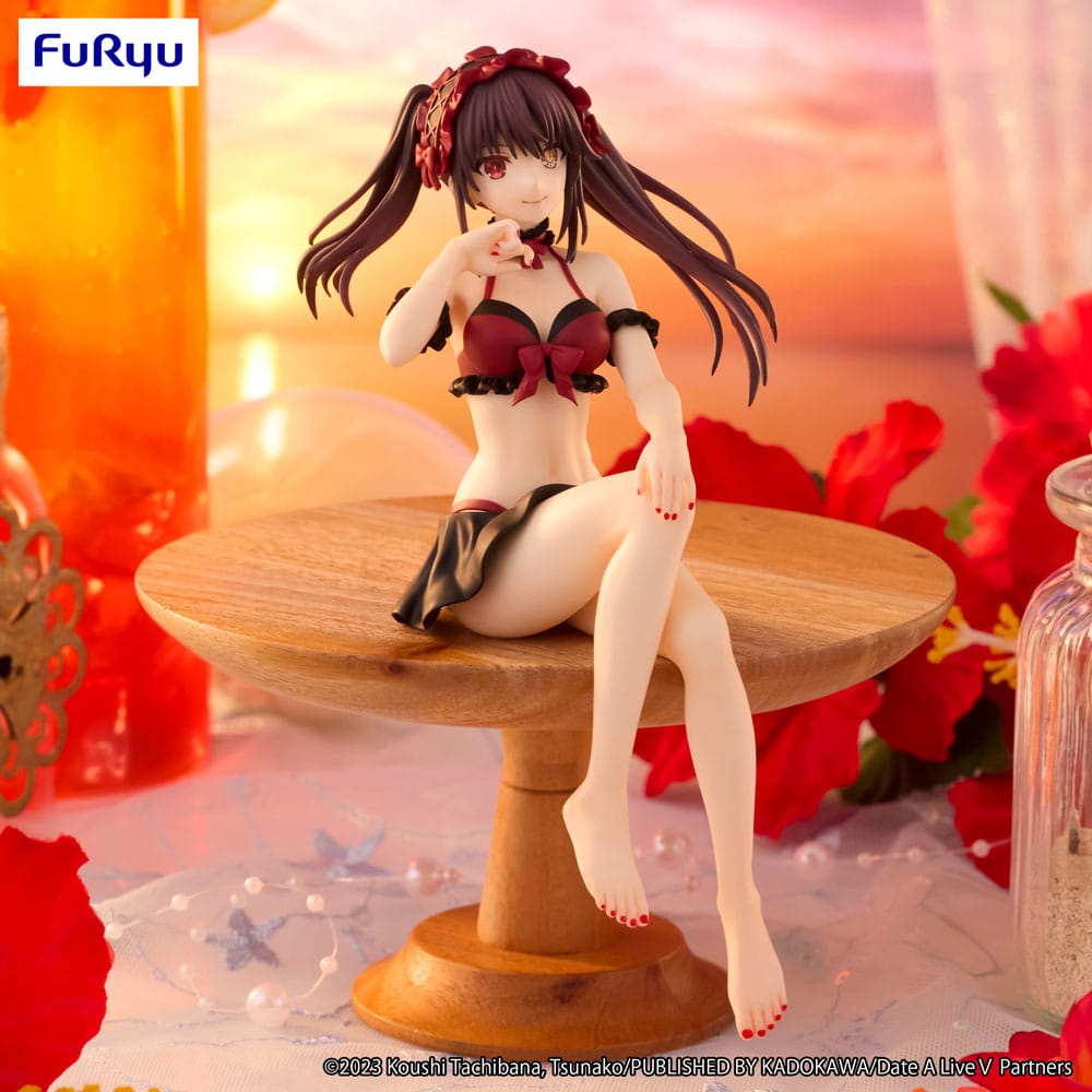 Date A Live Noodle Stopper PVC Statue Kurumi Tokisaki Swimsuit Ver. 15cm